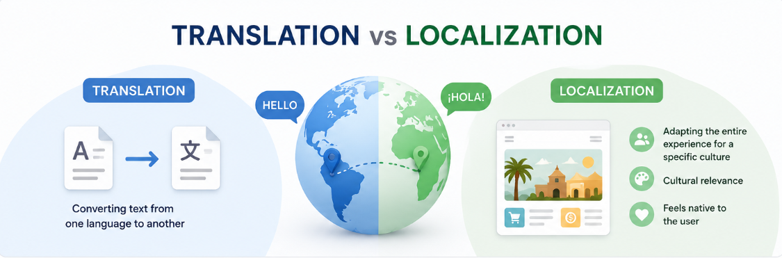 Localization vs. Translation