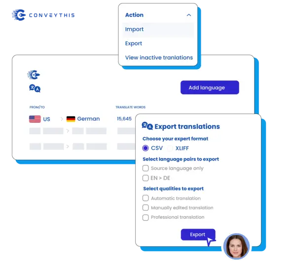 Full website translation illustration placeholder
