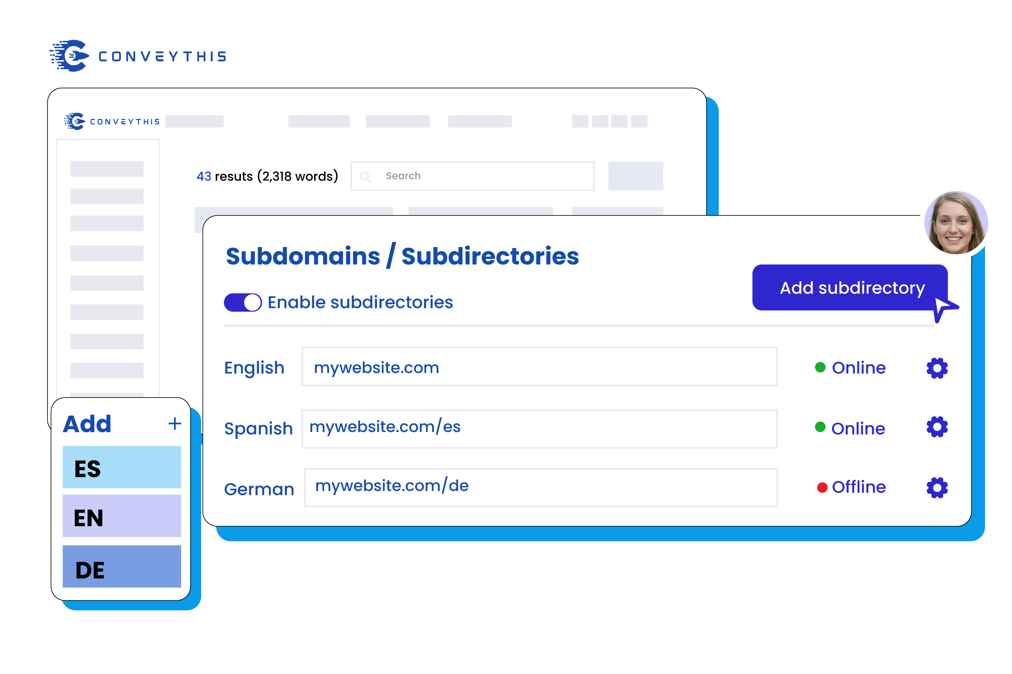 URL de idiomas dedicados