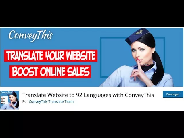 ✅ CONVEYTHIS ➡️ HAZ TU WEB MULTIIDIOMA WORDPRESS ???????????????????????????????? 1 Transmita em espanhol