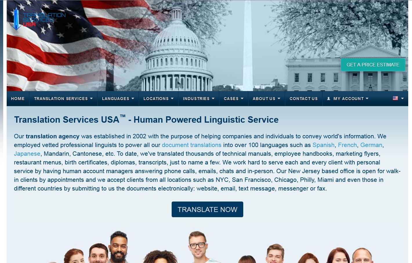 Iwwersetzung Services USA