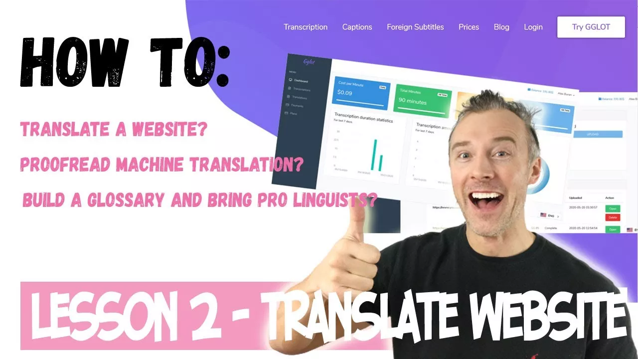 Lesson 2 - How to Translate a Website, Proofread Machine Translations, Hire Professional Translators 1 So übersetzen Sie eine Website