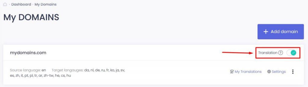 How Much Does It Cost to Translate a Website with ConveyThis 5 domains stop translations