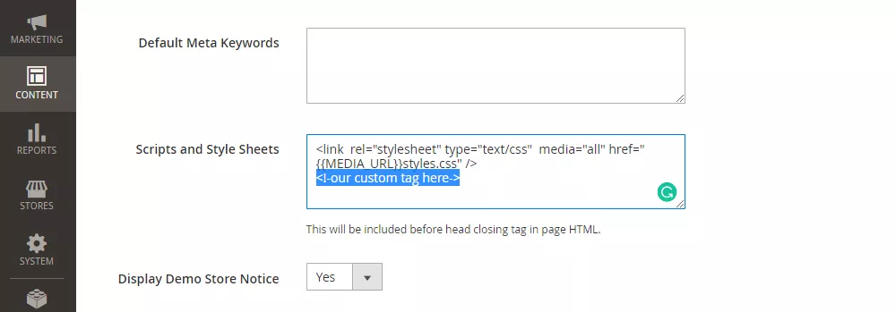 HTML-Kopf