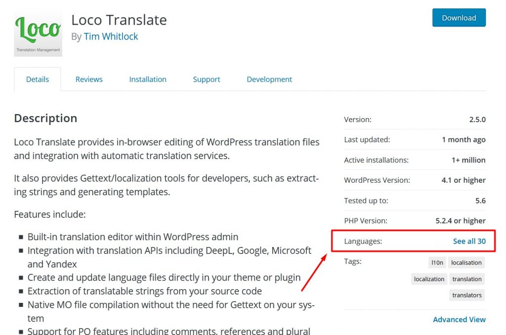 loco translate wordpress