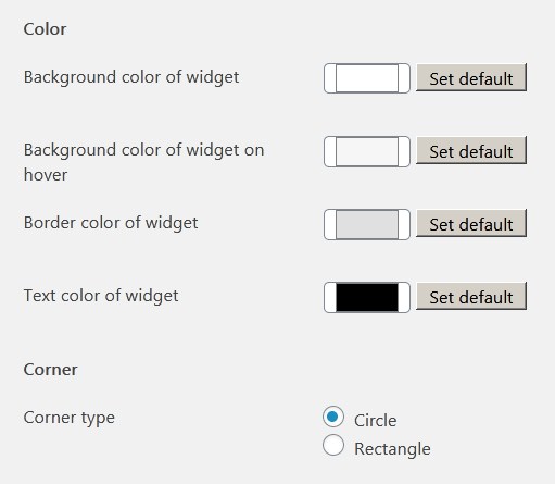 round edges settings