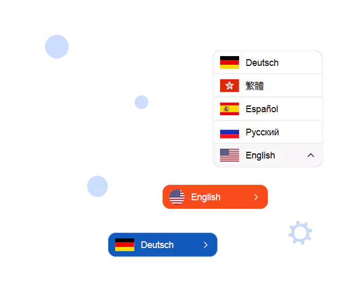 trocador de idioma