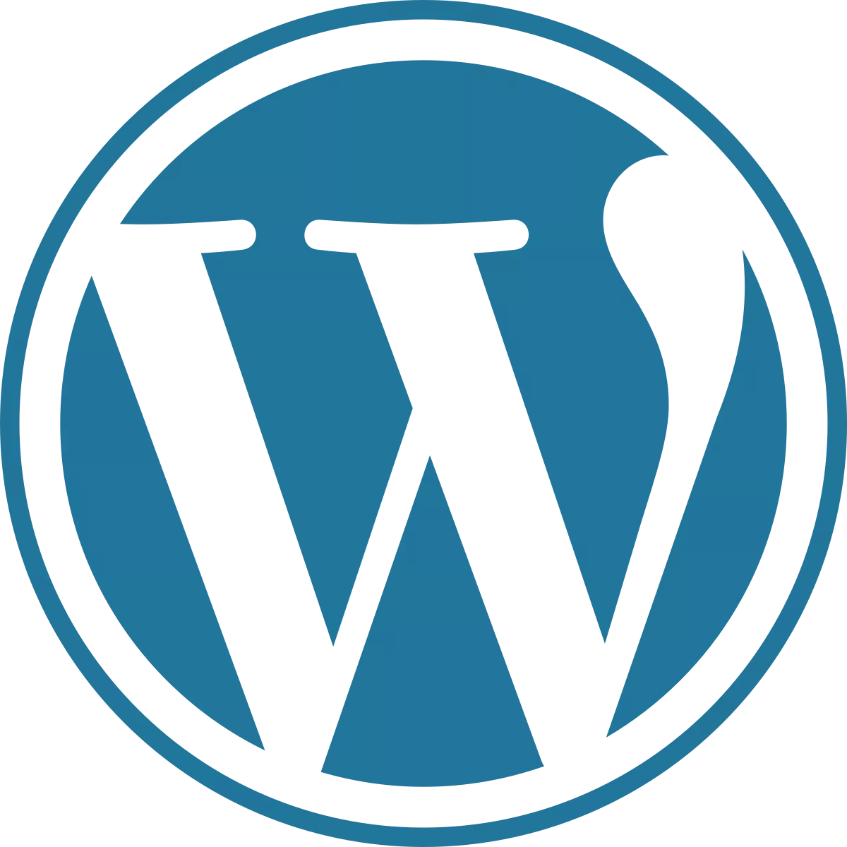 Logotipo azul de WordPress.svg