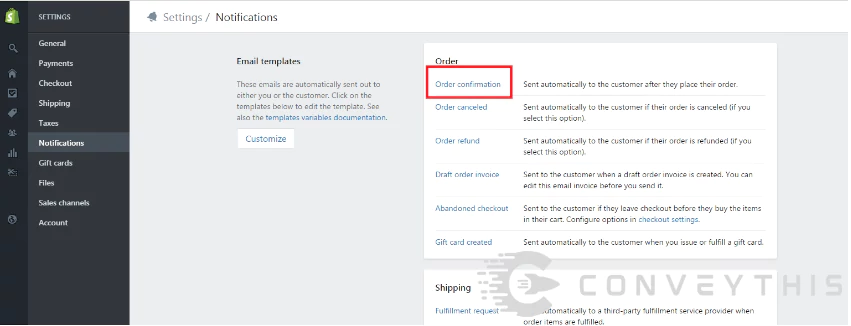 Shopify - Translate your Shopify email notifications 1 file uaBmdfrlsy