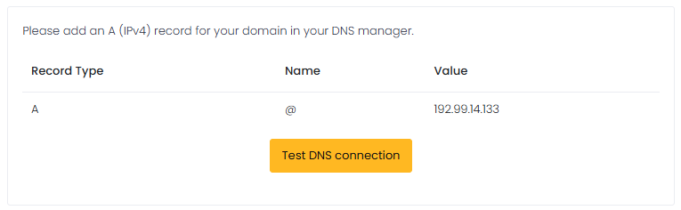 DNS setting