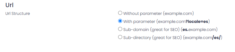 URL structure