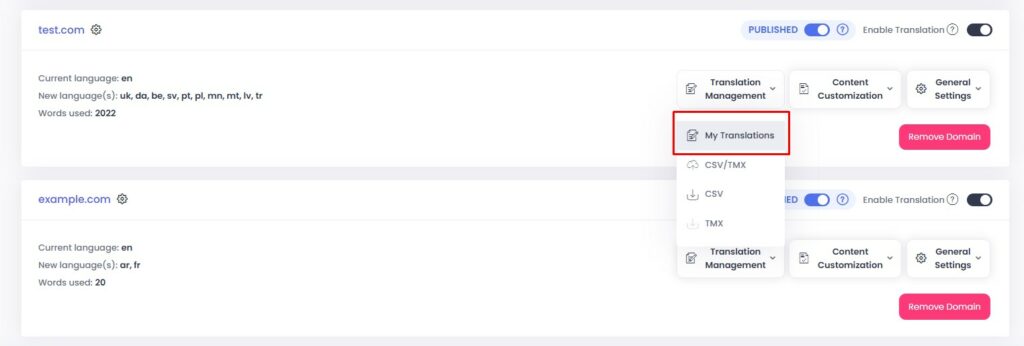 Custom Translation Conveythis where to find