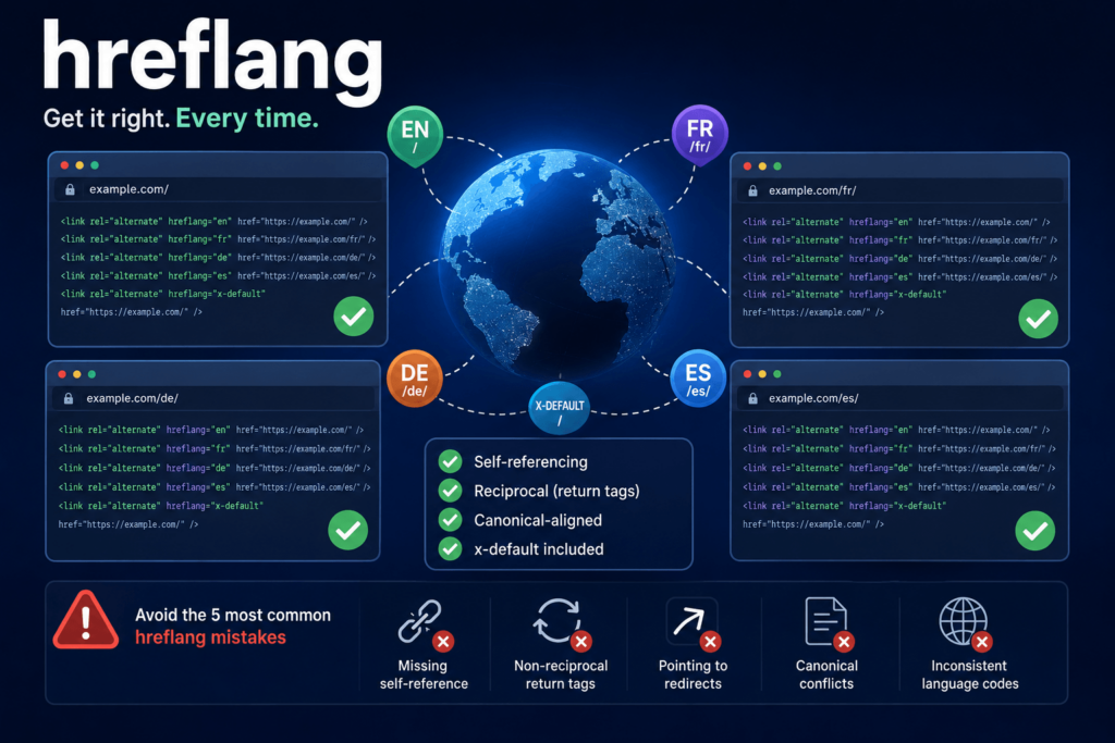 Image listing common hreflang mistakes