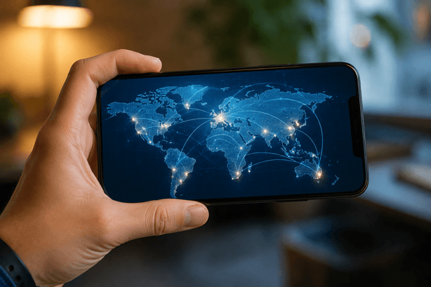 person holding smartphone